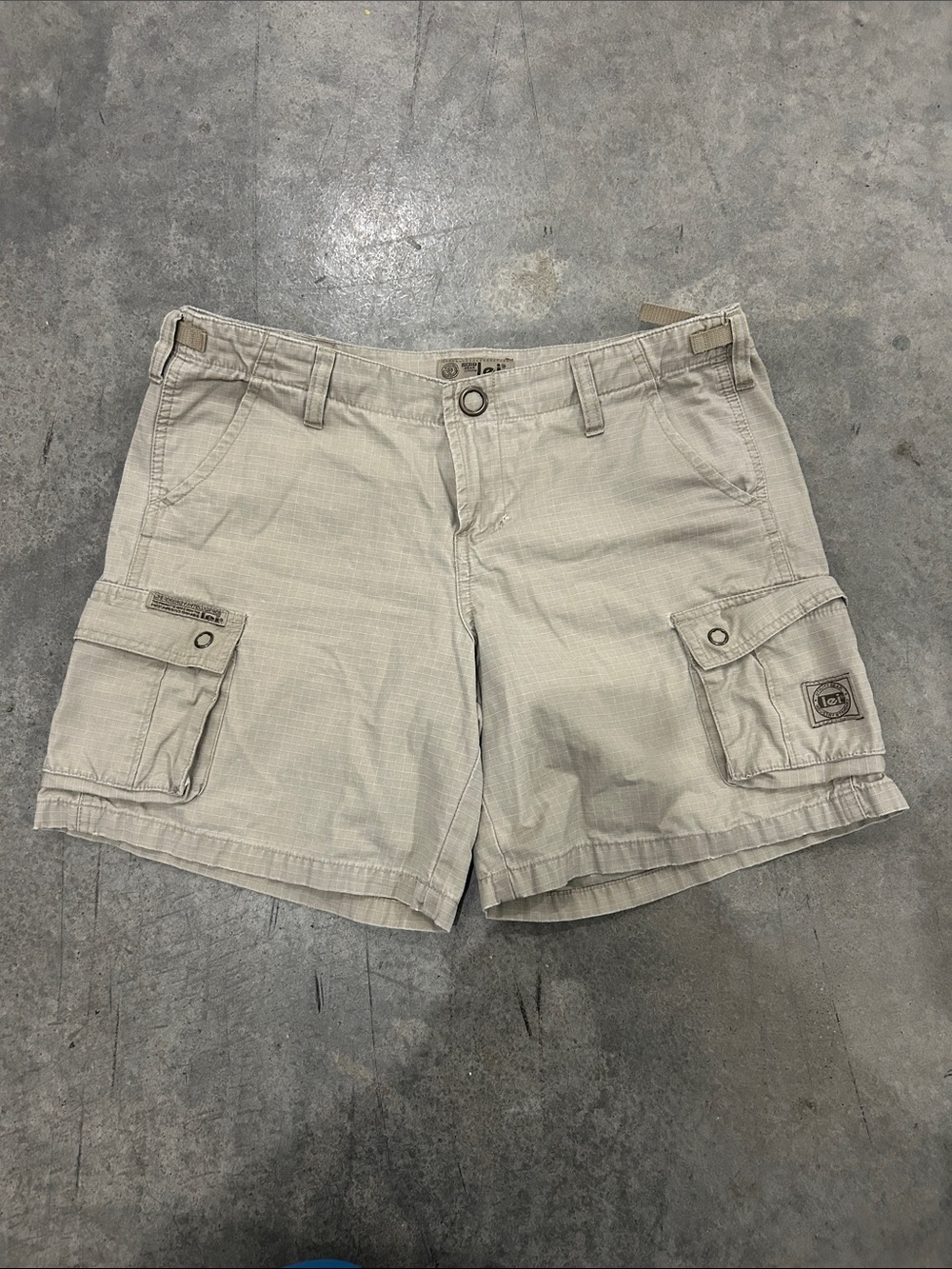 Vintage Y2K Lei Utility Gear Cargo Shorts Women’s 9 Khaki Ripstop 90s 2000s